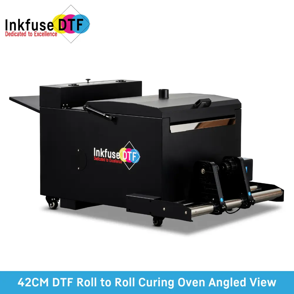 42CM DTF Roll to Roll Curing Oven Angled Profile