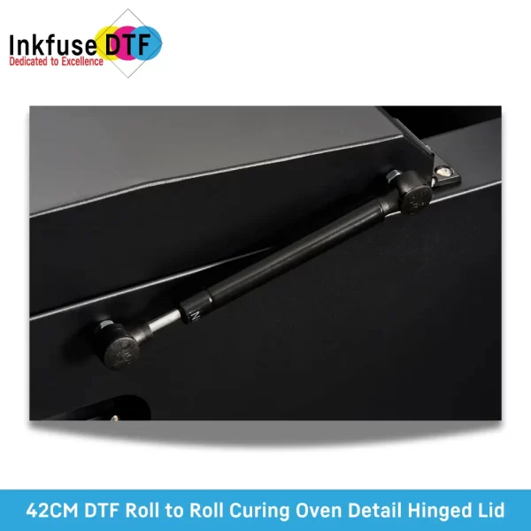 42CM DTF Roll to Roll Curing Oven Detail Hinged Lid