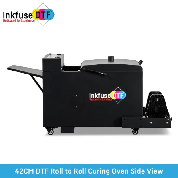 42CM DTF Roll to Roll Curing Oven Side Profile