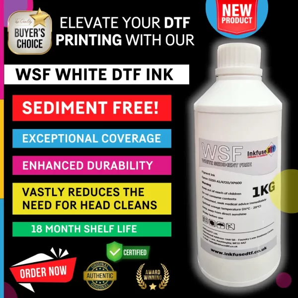 WSF White Sediment Free DTF Ink
