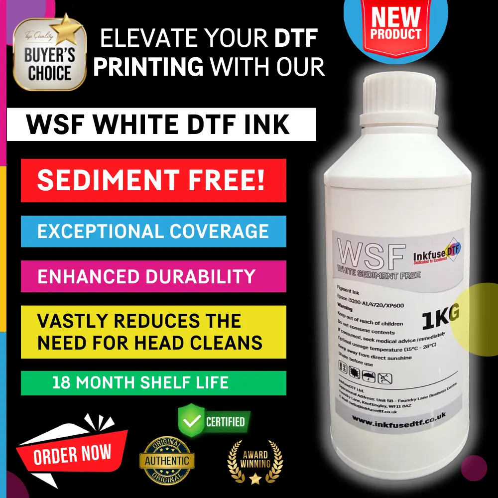 WSF White Sediment Free DTF Ink