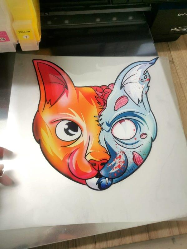 INKFUSE 100 Sheets INSTANT HOT PEEL DTF SHEETS Premium DOUBLE MATTE Side DTF Pet Transfer FILM - Image 2