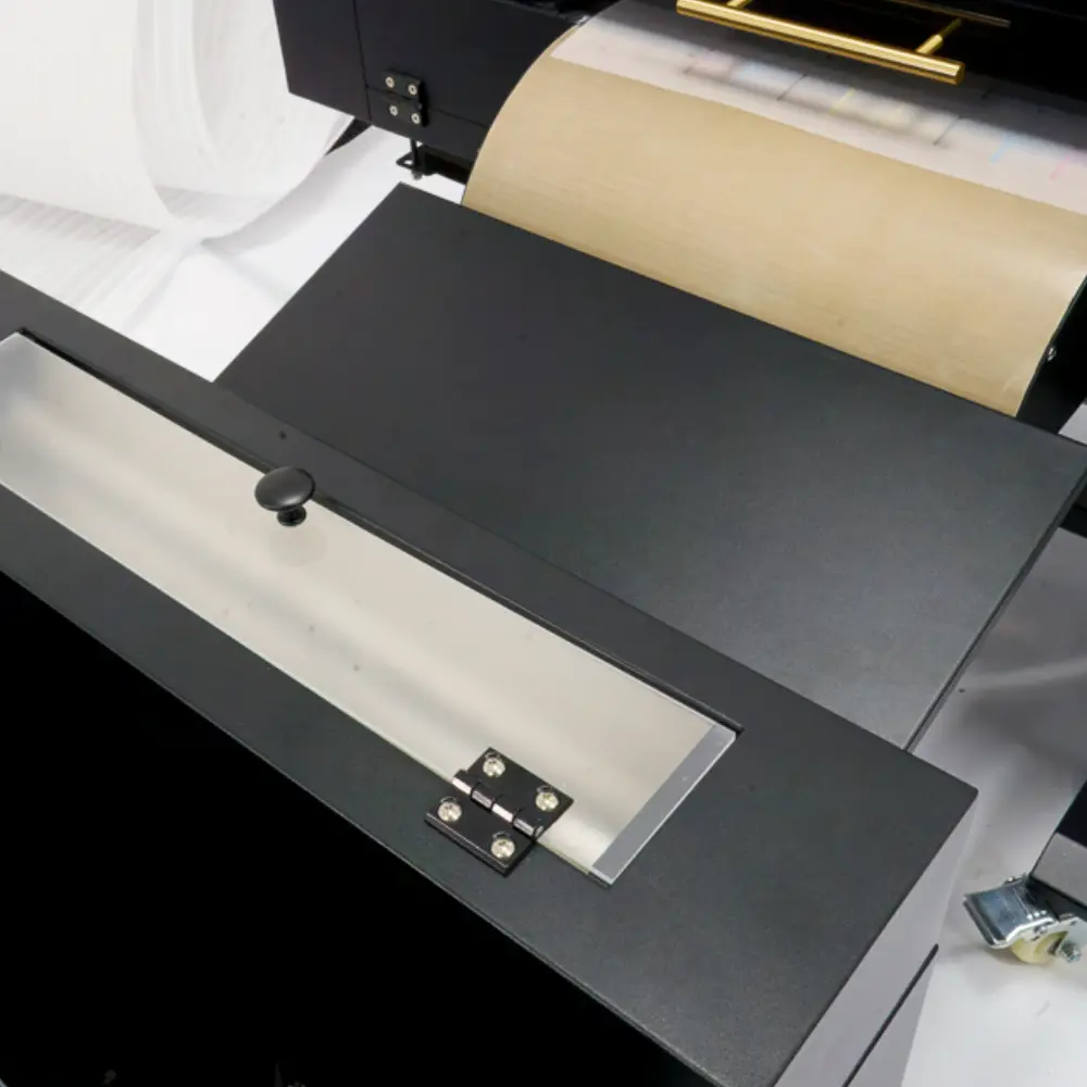 40cm DTF Gravity ace dual head printer roll to roll curing oven bundle 6